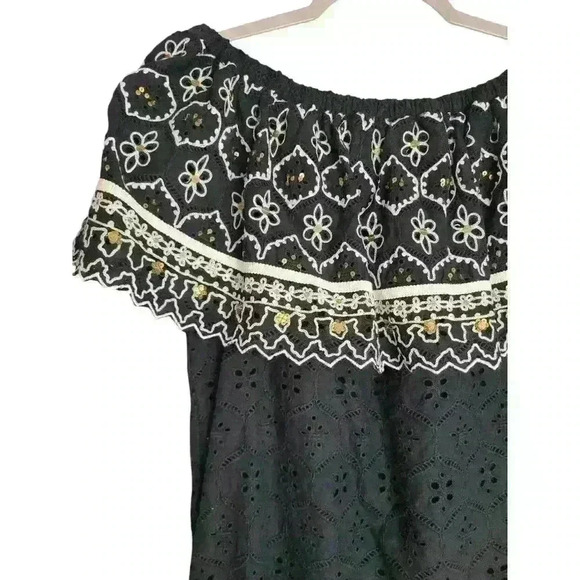 Anthropologie Hemant Nandita Mavra Embroidered Top Size XS - Picture 5 of 7